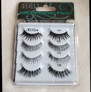 NEW Ardell Natural Variety 4-Pack Eyelashes in Black
